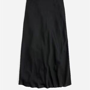 Gwyneth MIDI Slip Skirt Black Medium NEW NWT AC467 J.Crew